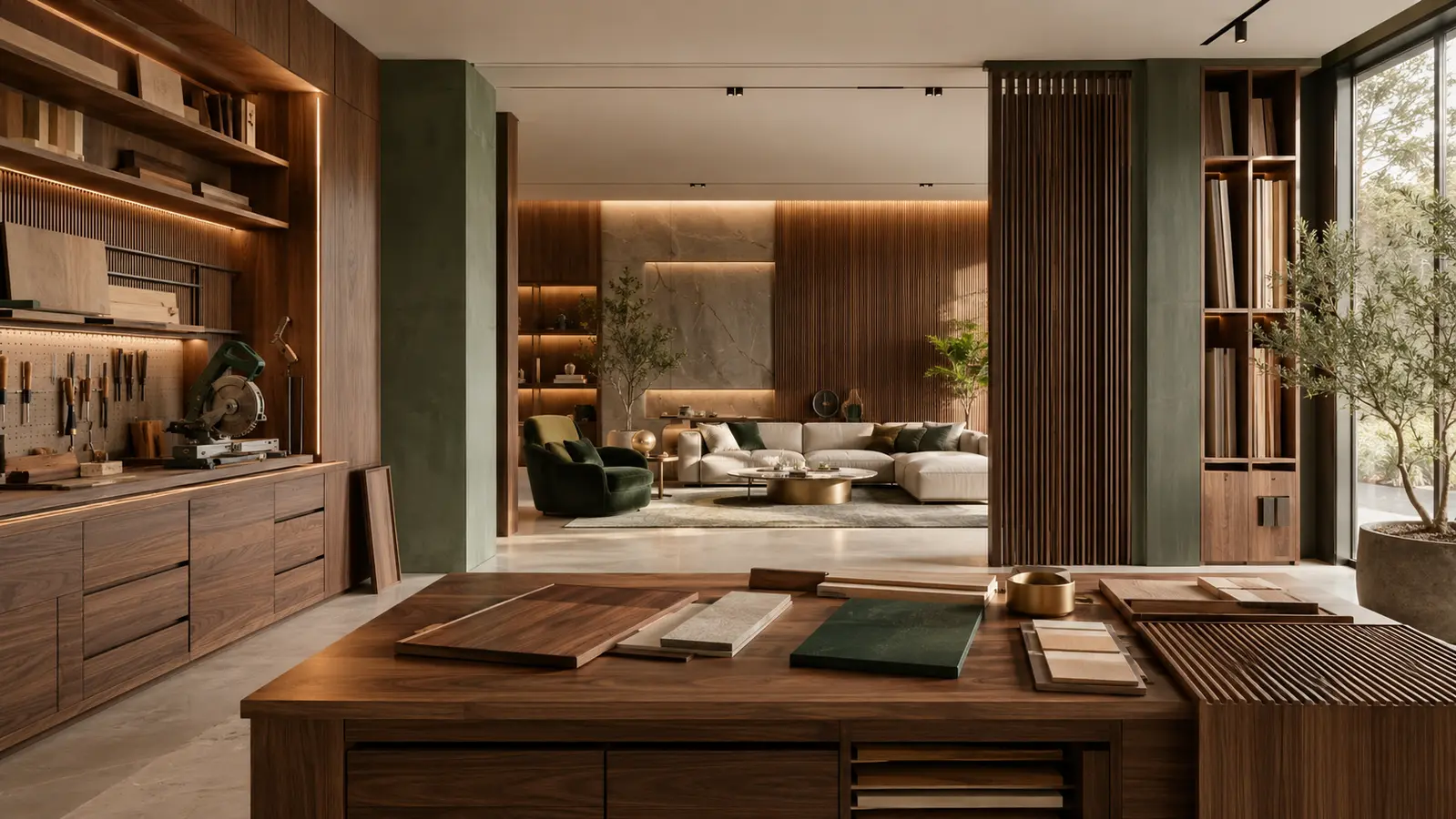 ARKLEEN carpentry and interior design workshop exterior in Al Ain